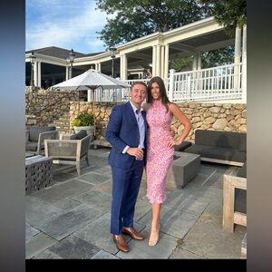 ASTR the label open back halter dress.